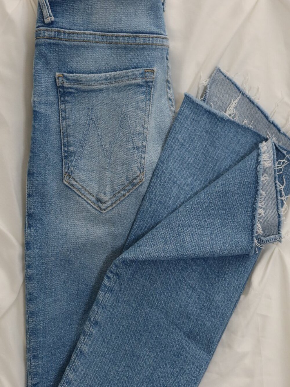 Mother -The Insider High Waist Step Frayed Hem Crop Jeans - Size 25 - Like New - Picture 8 of 12
